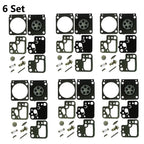 Set of 6 Carburetor Repair Kits for Stihl HS46 HS56 (RB-243 C1T-S195E-J)