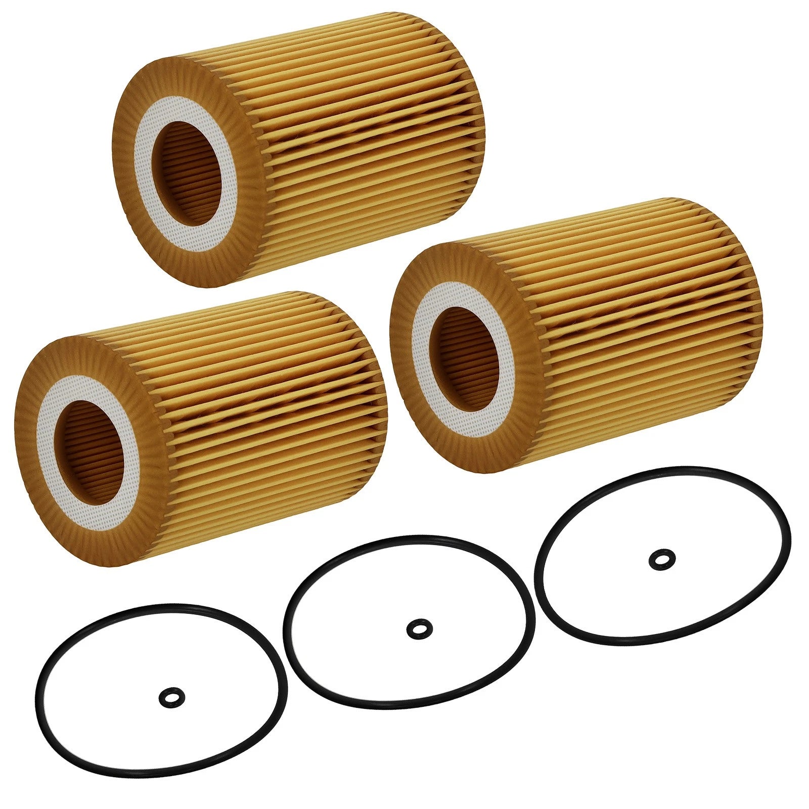 3X Engine Oil Filter for Mercedes Benz W211 W164 X164 HU821x OX380D