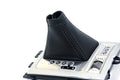 Automatic Shift Boot Cover for Mitsubishi Lancer (2008–2016) Black PVC Leather