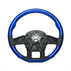 Steering Wheel Cover YourGrip Wood Indigo Blue for Kenworth T680 (2013–2021)