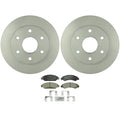 2X Front Vented Rotors & Ceramic Brake Pads Kit for GMC (2007)