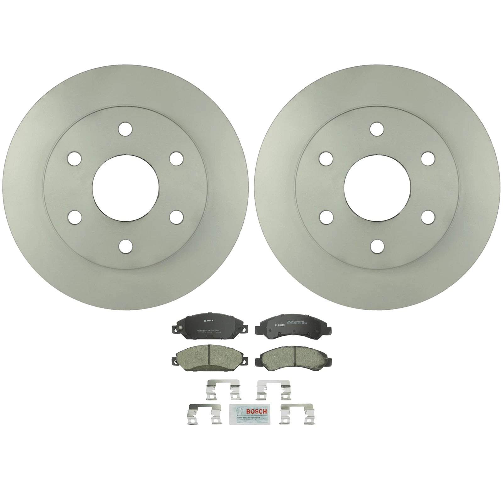 2X Front Vented Rotors & Ceramic Brake Pads Kit for GMC (2007)