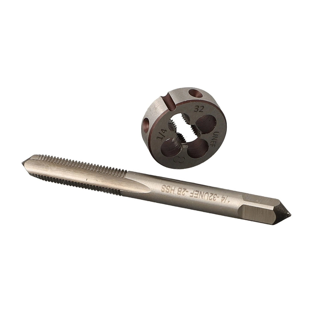 1/4-32 UNEF Tap and Die Set for Automotive Applications (HSS, Right Hand)