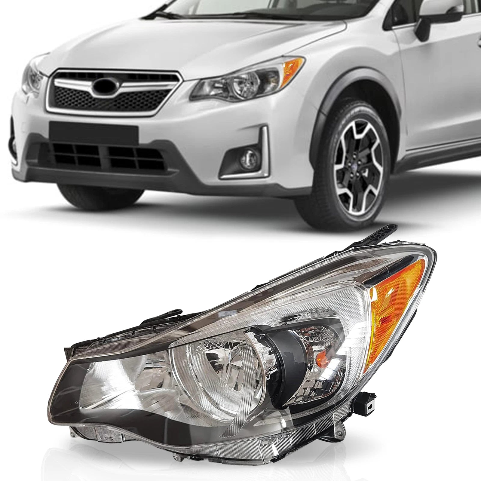 Front Left Halogen Headlight for Subaru XV Crosstrek, Impreza (2012–2014)