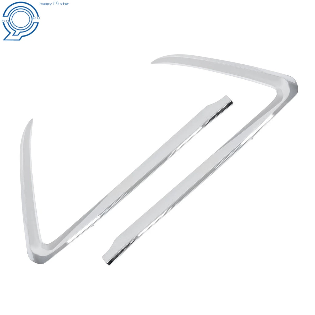 Set of 2 Chrome Bumper Fog Light Frame Trim Strips for Mazda CX-9 (2016–2022)
