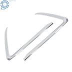 Set of 2 Chrome Bumper Fog Light Frame Trim Strips for Mazda CX-9 (2016–2022)