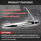 Chrome Door Handle LH for Fiat 500 (2012–2019) 68069943AC