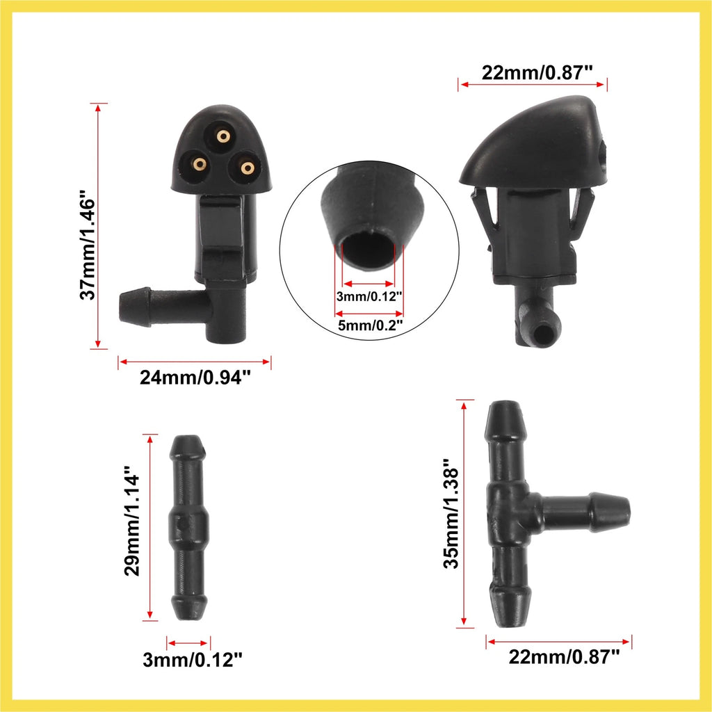 5pcs Windshield Wiper Fluid Squirter Nozzle for Chevrolet Cruze (2009–2014) 94556605