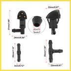 5pcs Windshield Wiper Fluid Squirter Nozzle for Chevrolet Cruze (2009–2014) 94556605