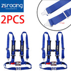 2 Inch Blue 4 Point Camlock Quick Release Racing Harness