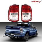 Set of 2 Tail Light Brake Lamps for Ram 1500 (2019–2023) Chrome Bezel