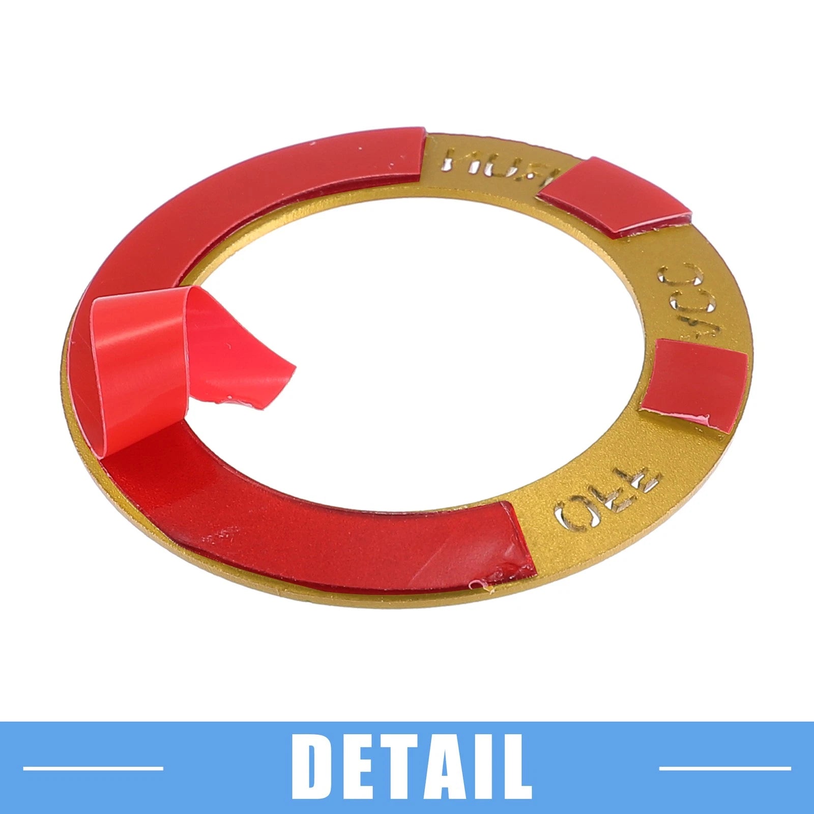 Engine Start Button Sticker for Dodge Charger Challenger (2015–2023) - Aluminum Gold Tone