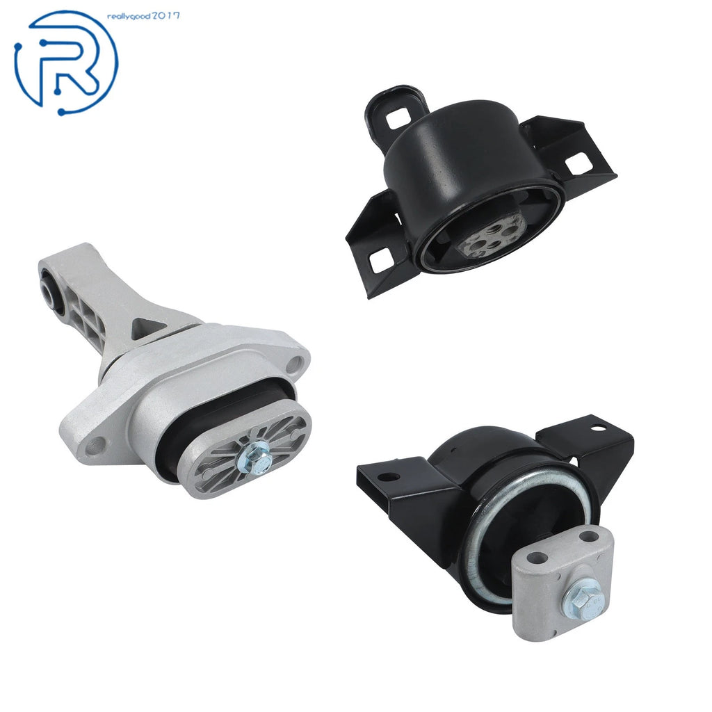 Set of 3 Engine Motor & Transmission Mounts for Chevy Aveo Pontiac Wave (2004–2011)