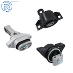 Set of 3 Engine Motor & Transmission Mounts for Chevy Aveo Pontiac Wave (2004–2011)