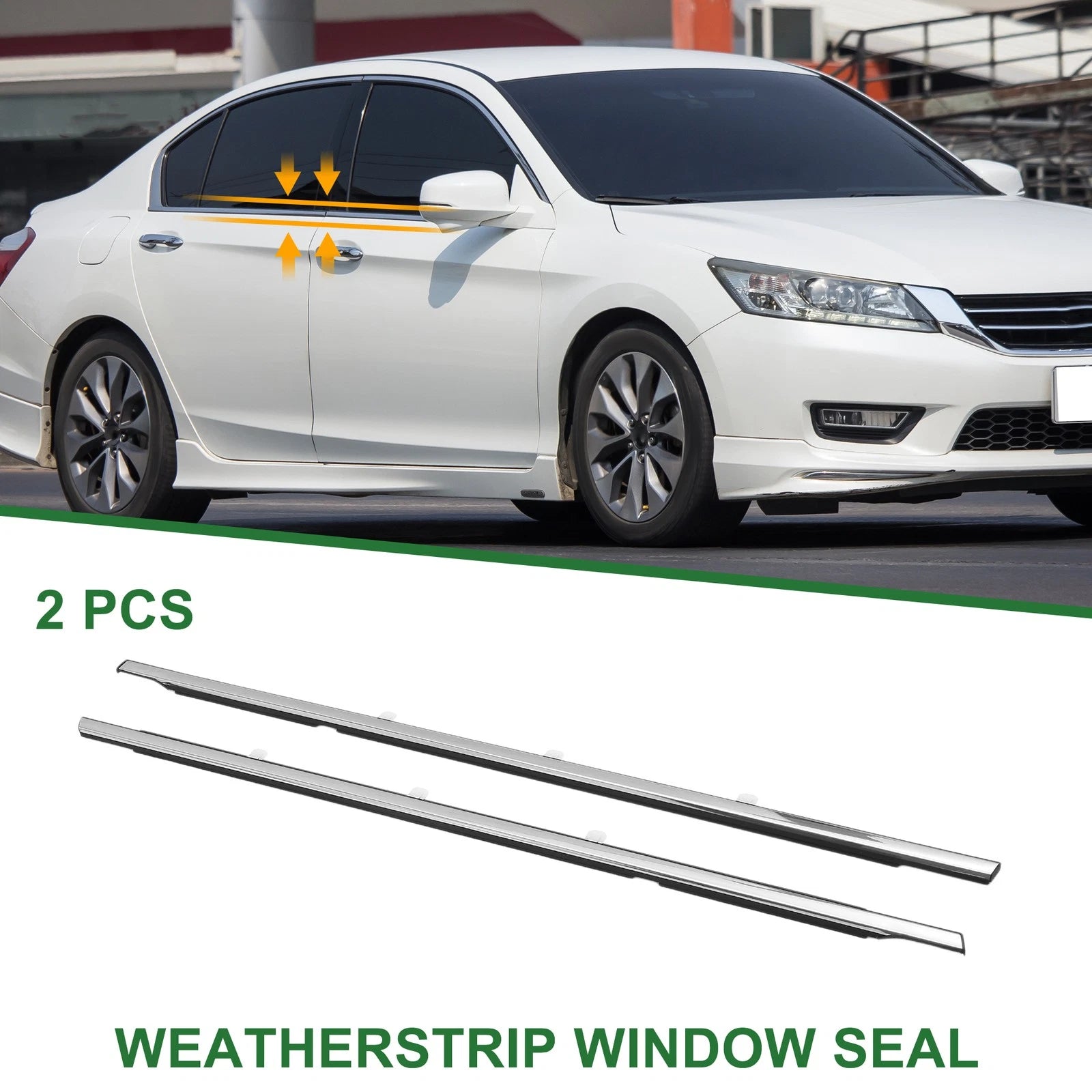 2pcs Rear Weatherstrip Window Seal No. 72450TA0A01 for Honda Accord 
