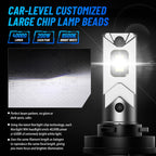 2X H11 H8 LED Headlight Bulbs 6500K 40000LM 200W for