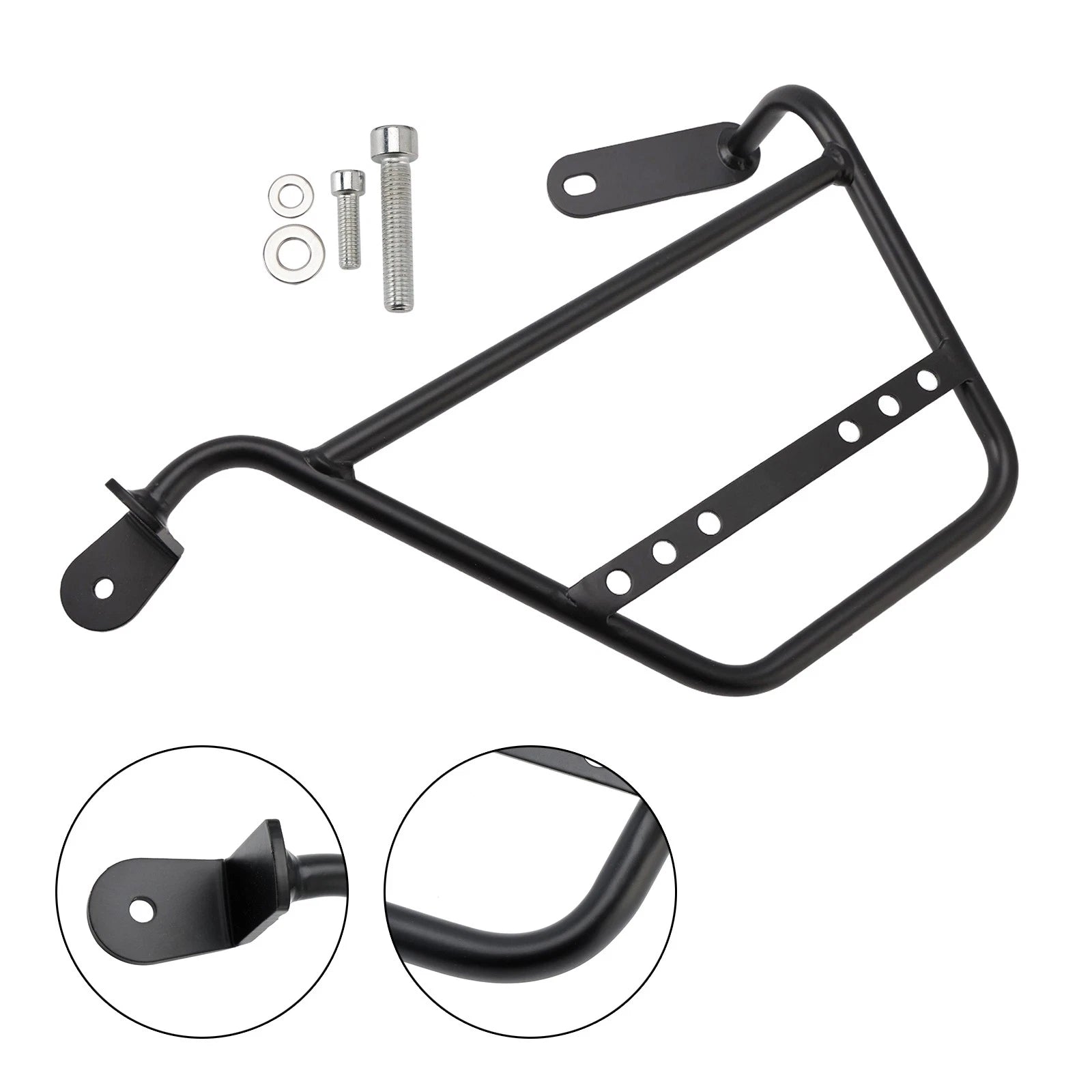 Saddlebag Support Mounting Bracket Racks Black Left for Guzzi V7 (2021–2024)