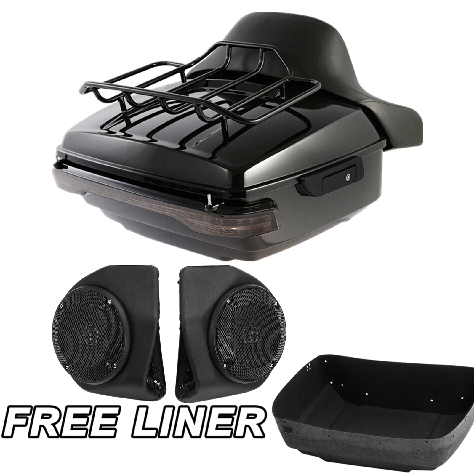 Trunk Mount Rack Light Speakers Pad for Harley CVO Touring (2014–2025)