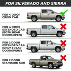 Rocker Panels for 1999-2007 Chevy Silverado GMC Sierra 4 Door Pickup (Pair)
