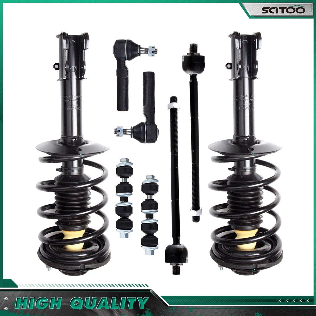 Front Struts & Tie Rod Sway Bar Kit for Chrysler PT Cruiser (2001–2010)