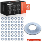 50x Retainer Clips for Ford (6.35mm Stud, 13.49mm Outer Diameter)