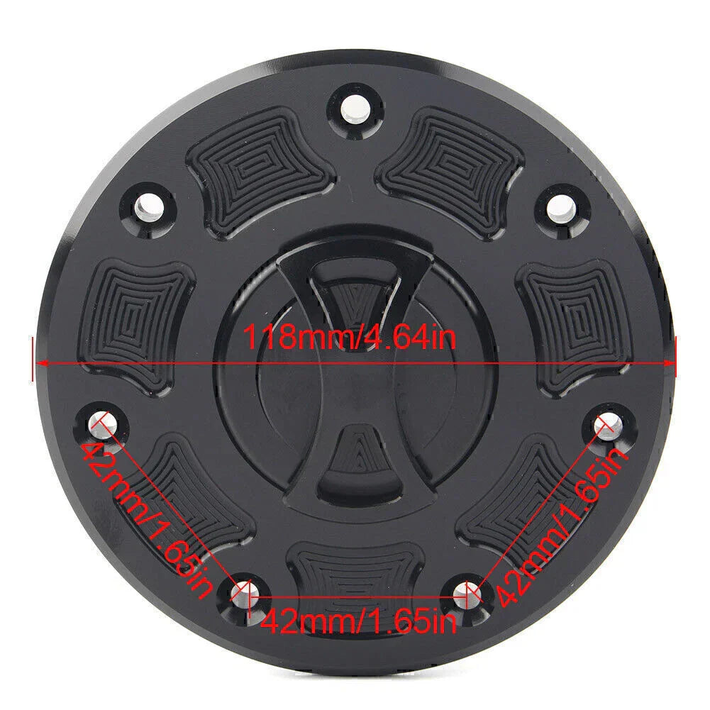 Fuel Gas Tank Cap Cover for Kawasaki Ninja ZX-6 ZX-7 ZX-9 ZRX-1100 GPZ500