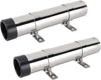 2Pcs Stainless Steel Side Mount Fishing Rod Holders for Boat Marine