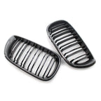 Carbon Fiber Double Slat Front Kidney Grille for BMW E46 Sedan (2002-2005)