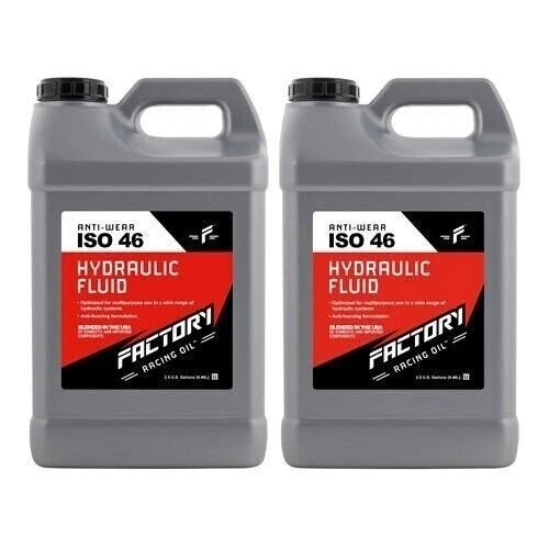 2X Factory Racing Oil 214803 Twin Pack ISO 46 Hydraulic Fluid 5 Gallons