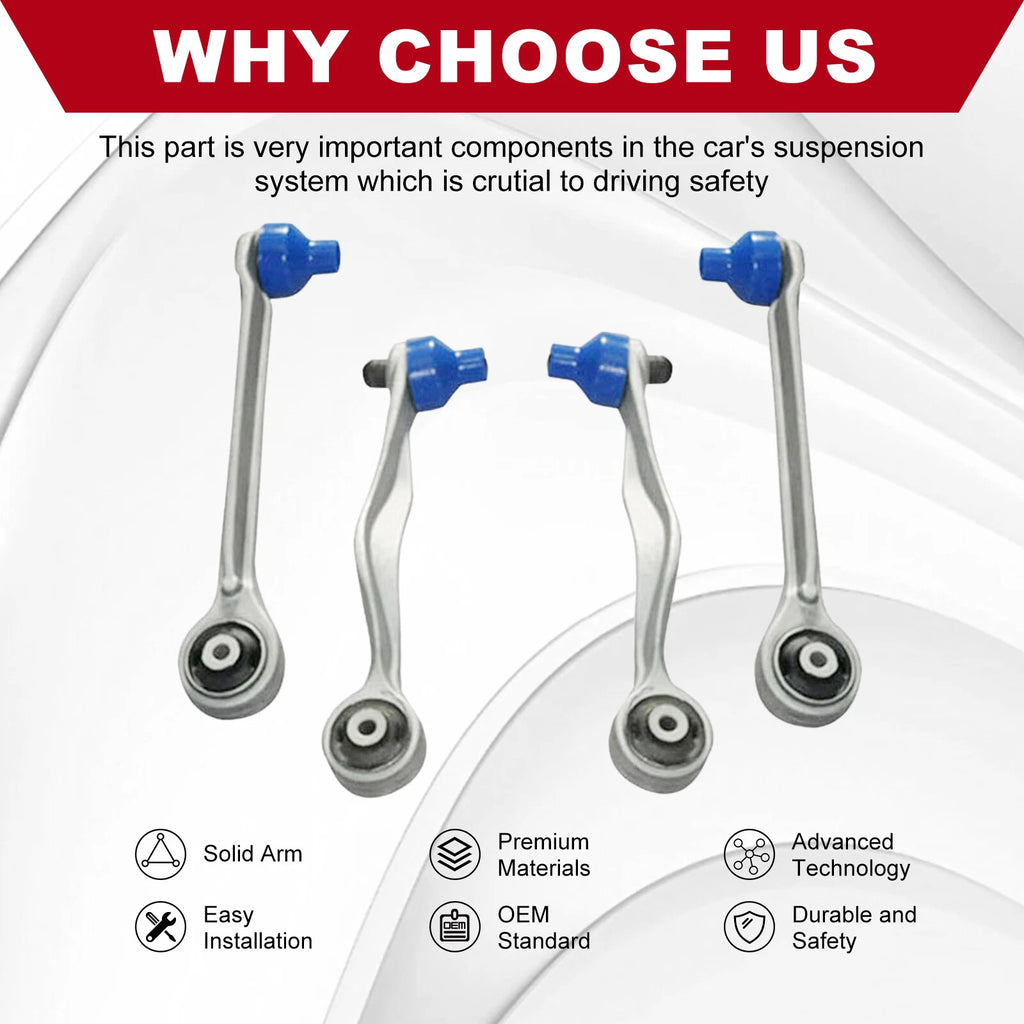 Set of 4 Control Arms for Audi A6 A8 S6 VW Phaeton