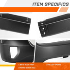 Front Bumper for Chevy Silverado 1500 LD (2016–2019) Matte Black w/ Fog Light Cutouts