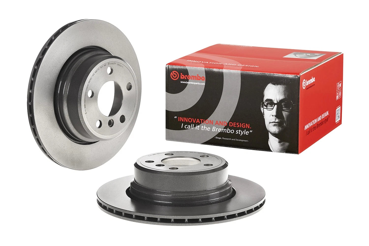 Brembo Rear Coated Disc Brake Rotor for BMW X5 E53 (2000–2006) 324mm