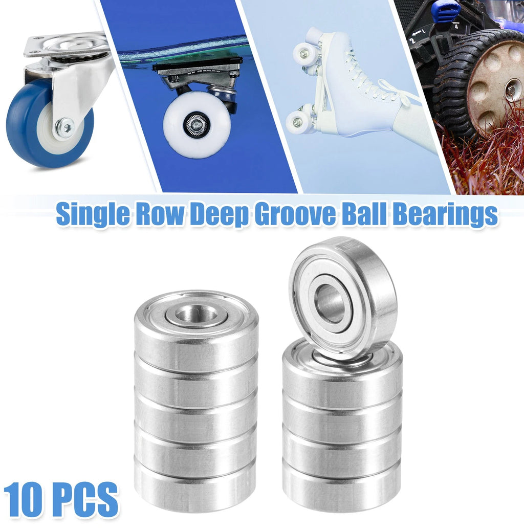 10pcs 5x16x5mm 625ZZ Double Metal Shield Ball Bearings for Automotive 