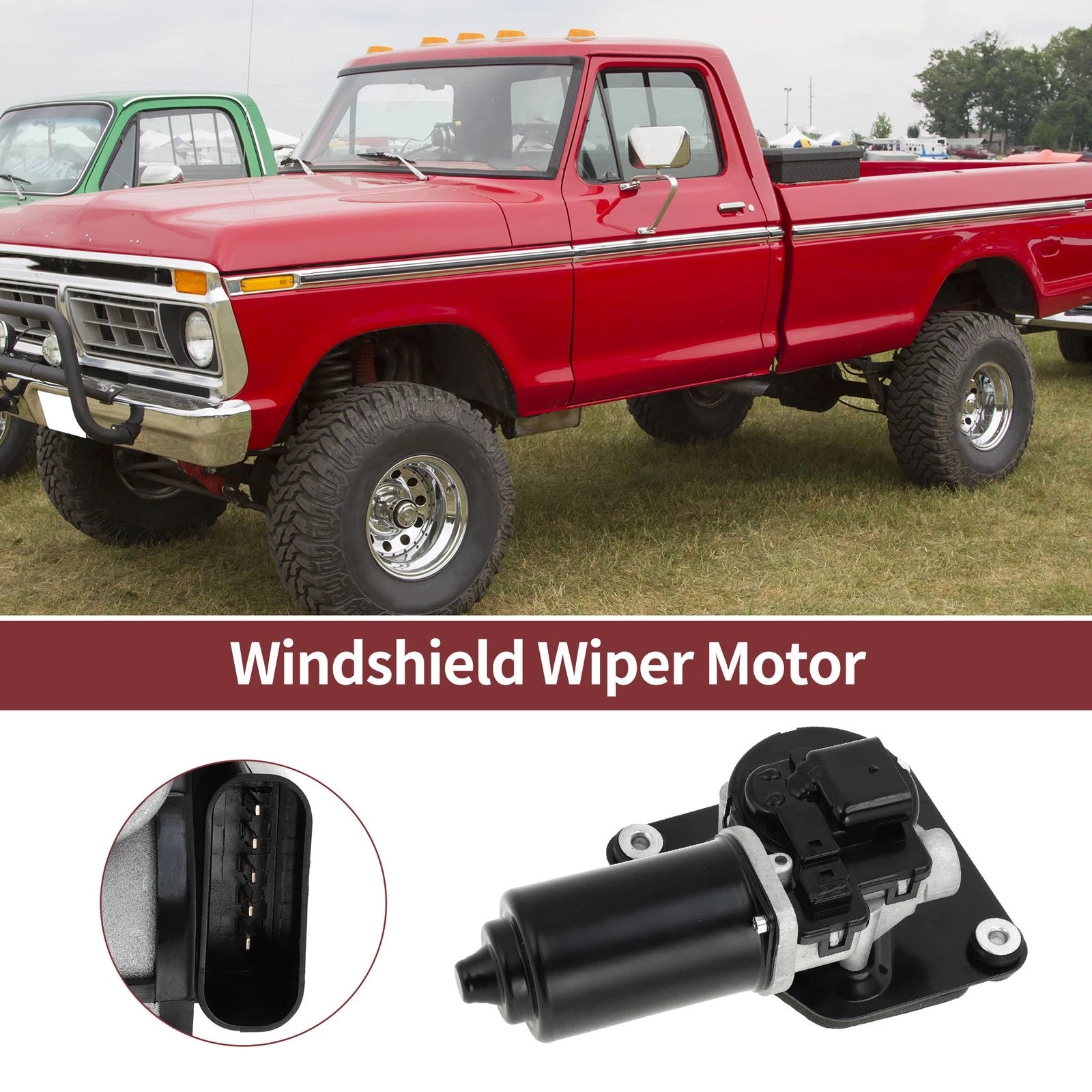 Front Windshield Wiper Motor for Ford F-150 (1987–1996) No.F5HZ-17508-A