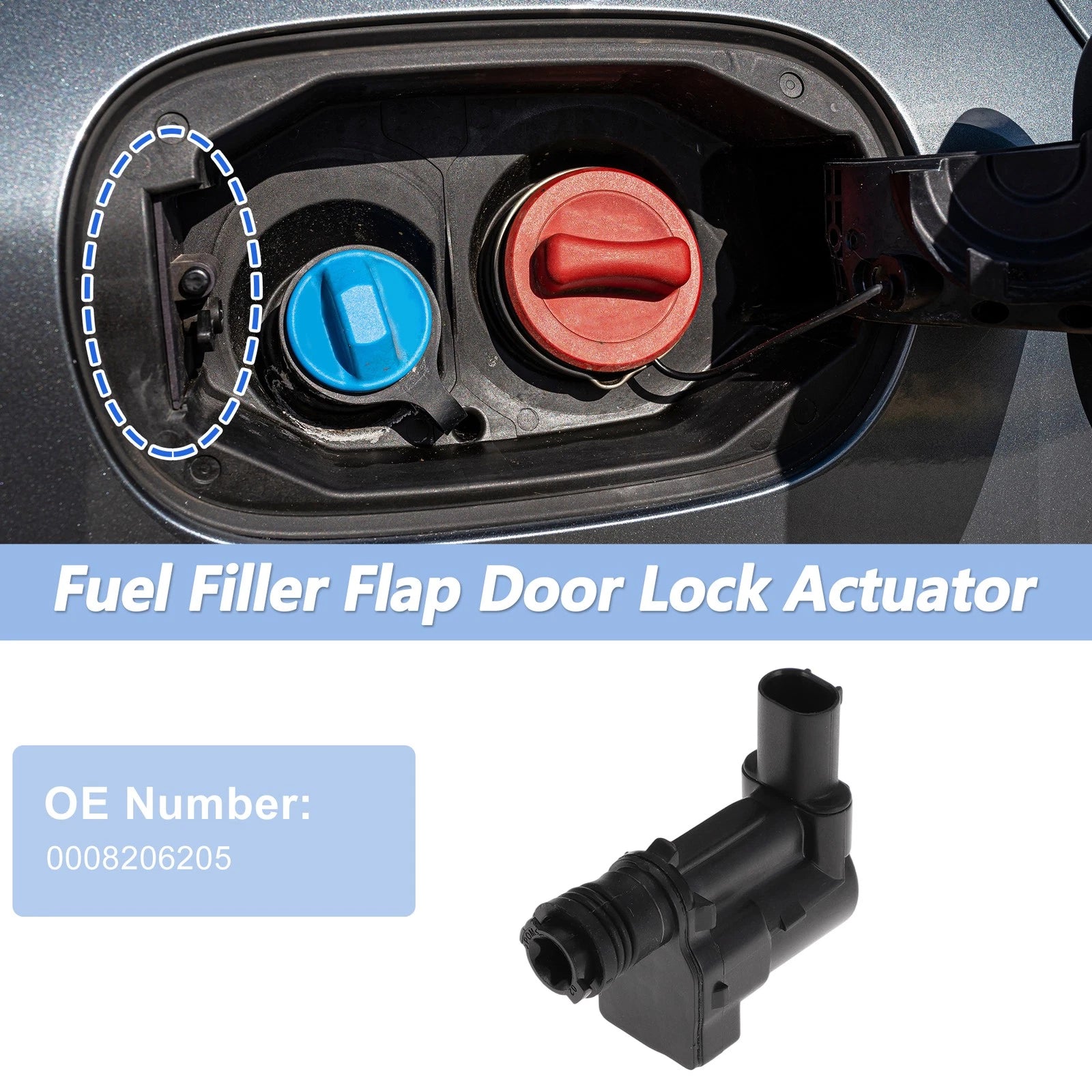 Fuel Filler Flap Door Latch Lock Actuator Motor for Mercedes-Benz (2000–2005)