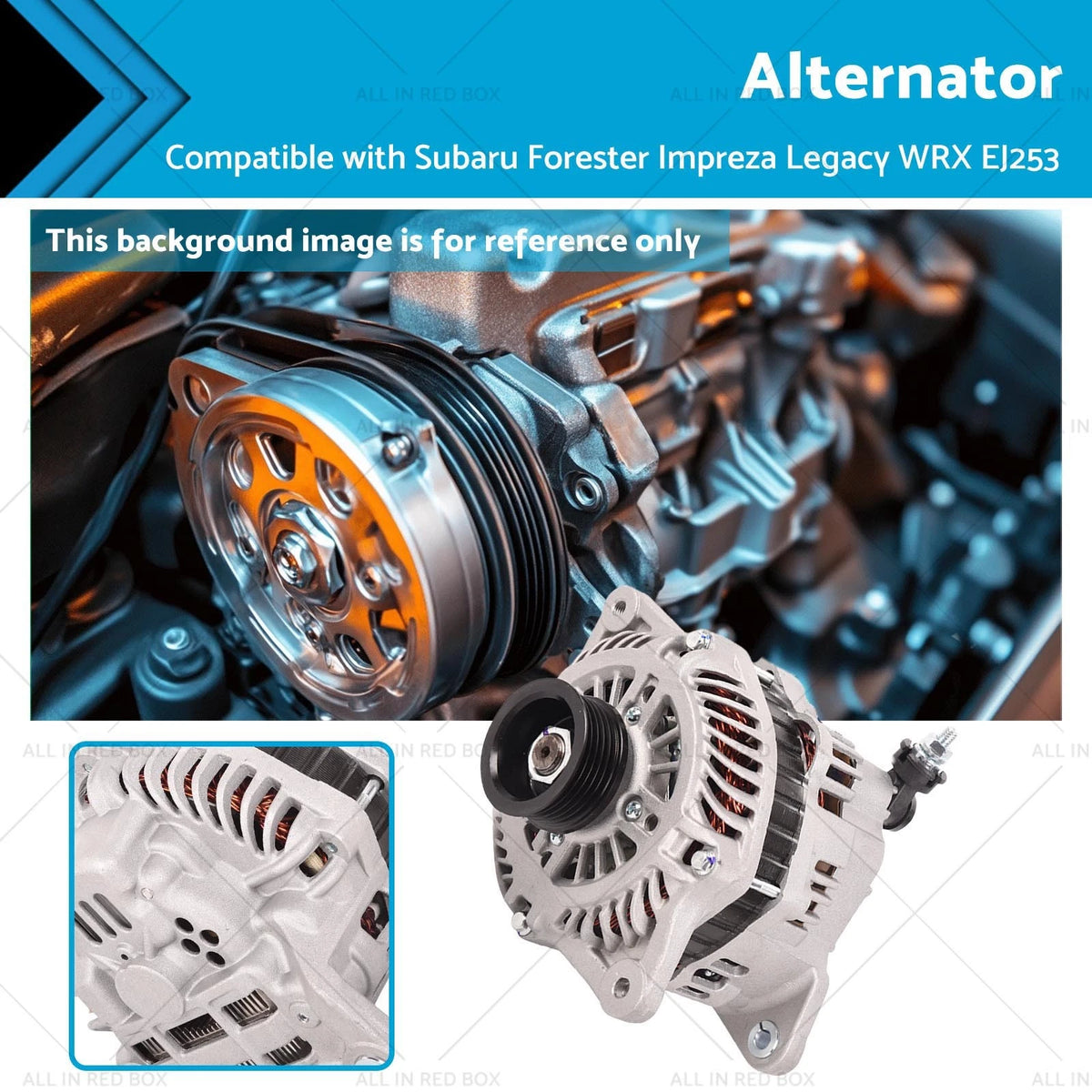 Alternator for Subaru WRX G3, Impreza G3, Liberty BM, Outback BR (2008–2014)
