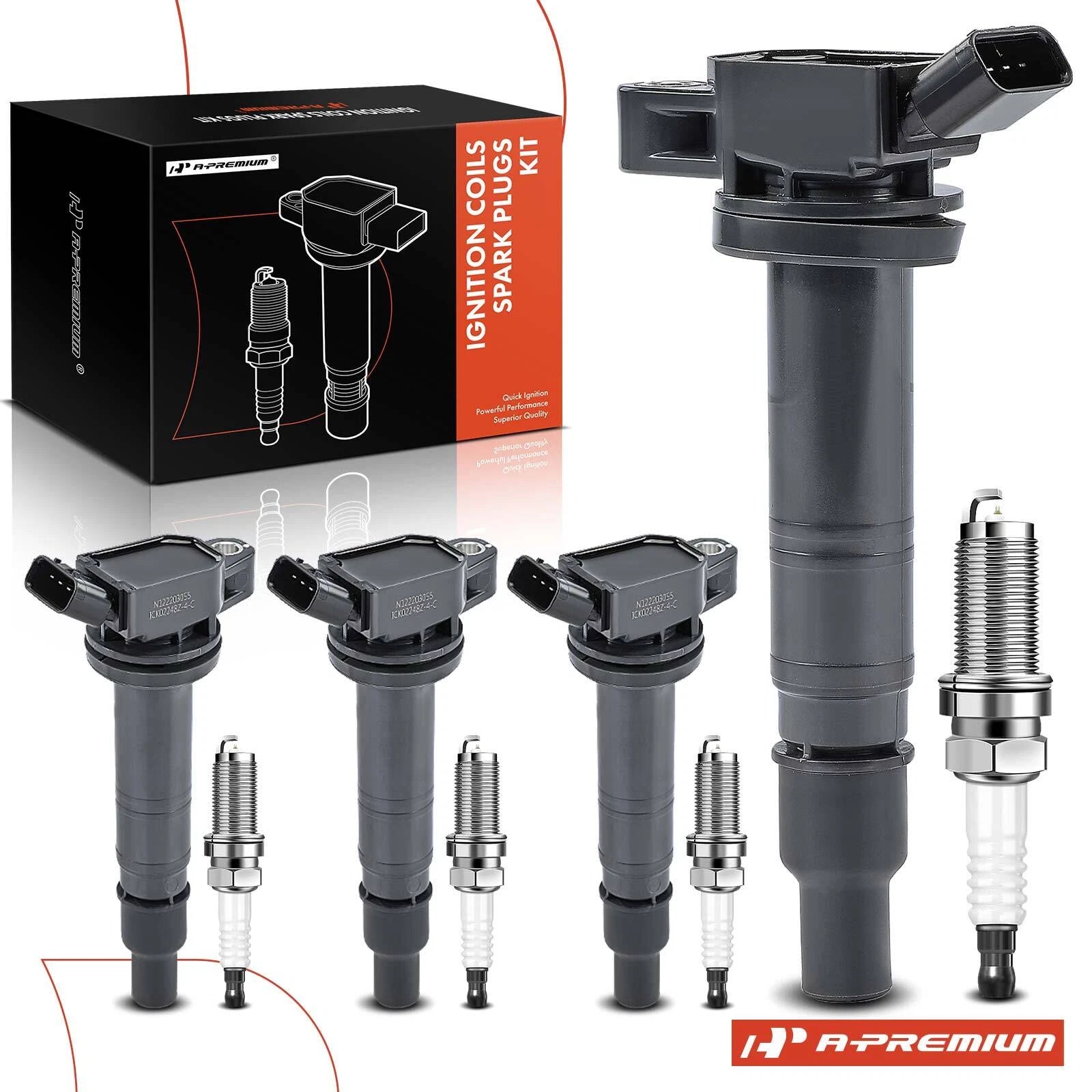 Ignition Coil & Iridium Spark Plug for Toyota Tacoma (2005-2015)