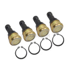 Set of 4 Upper Lower Front Ball Joints for Polaris RZR 570 800 900 (2011–2019)