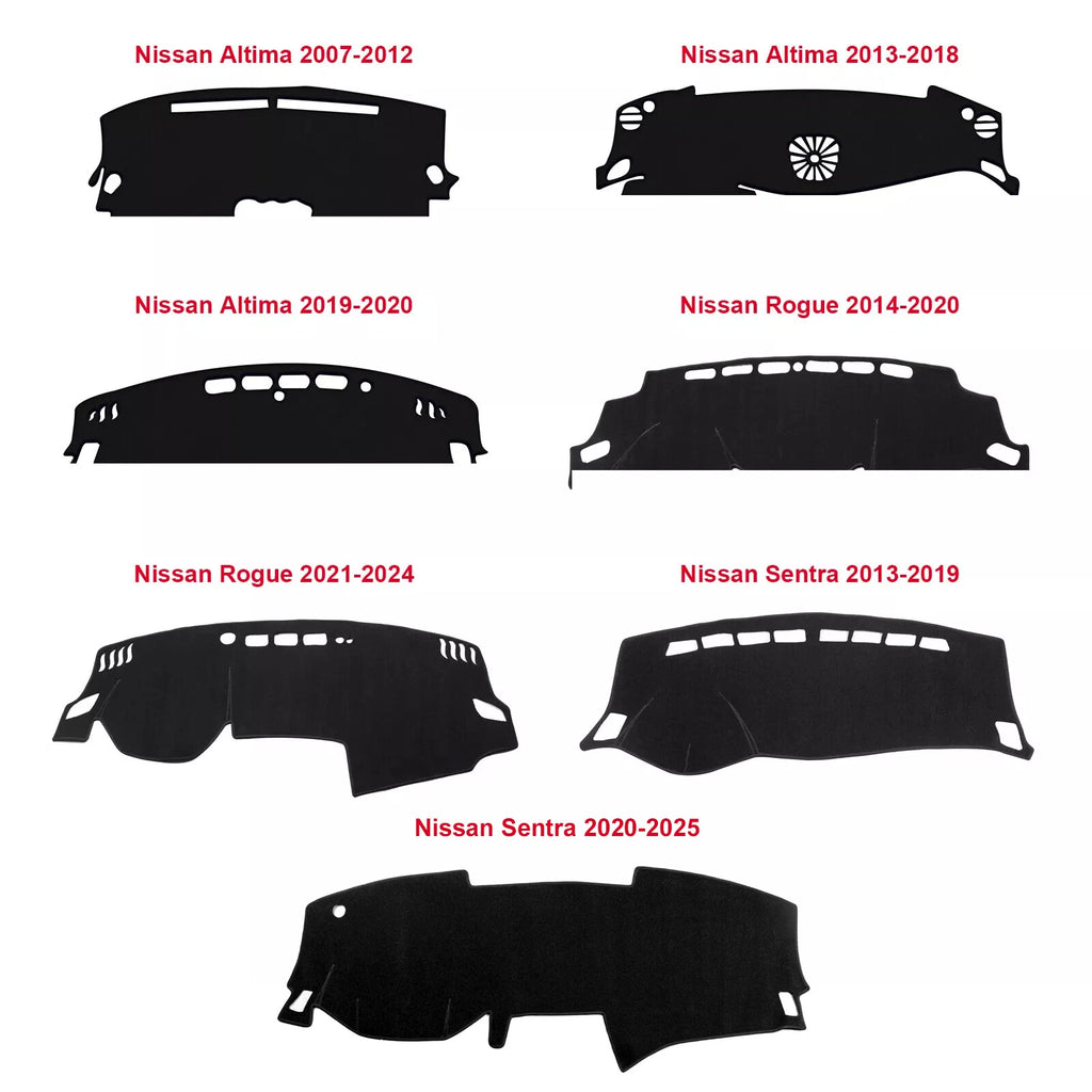 Center Dash Pad Sunshield Protector for Nissan Altima Rogue Sentra (2019–2024)