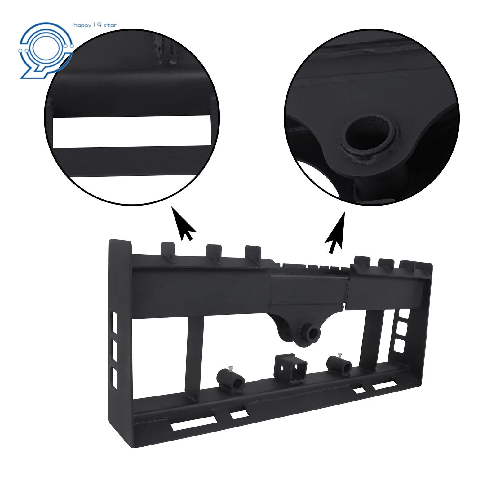 Heavy-Duty Pallet Fork Frame for Skid Steer (2500 LB Capacity)