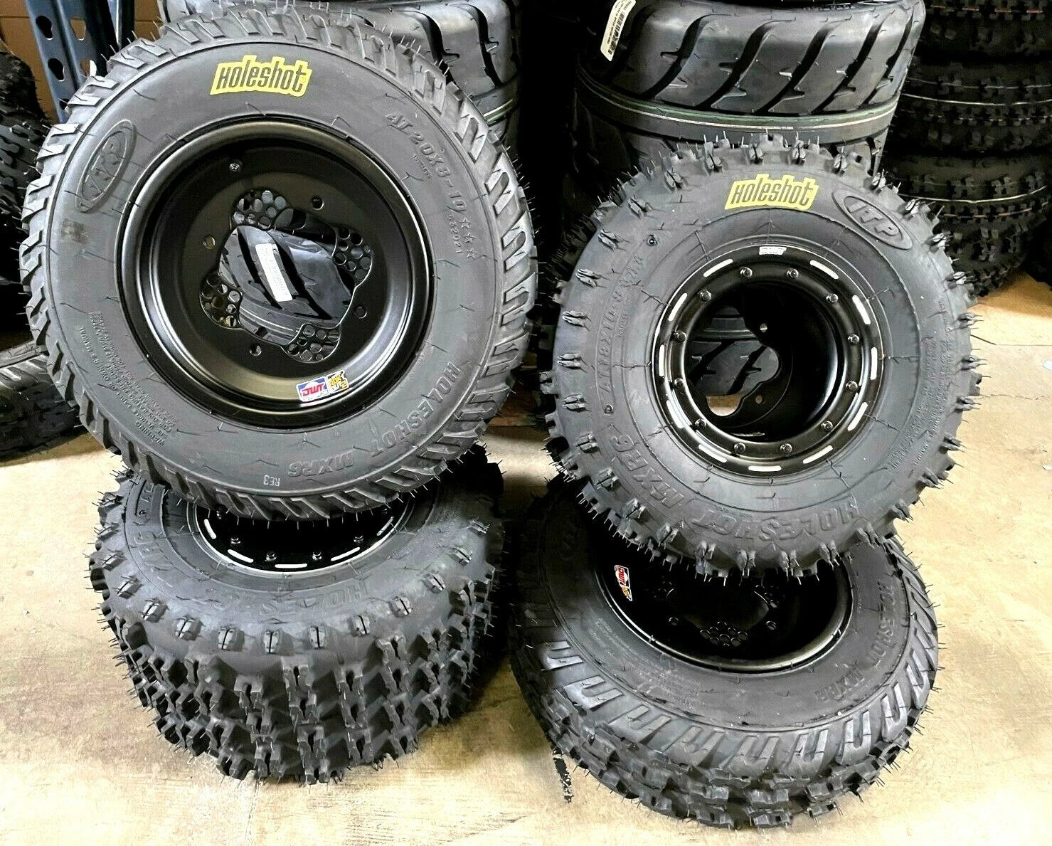 DWT G3 Beadlock Rims + ITP MXR6 Tires for LTZ 400, LTR 450 (2003–2023)
