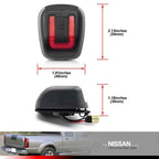 2X Red Tube White LED License Plate Lamp for Nissan Frontier Armada Xterra Titan