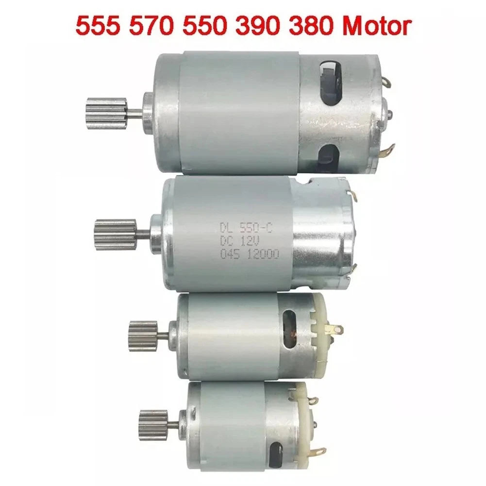 Electric Vehicle Motor for Kids Compatible with RS550 RS390 RS380 (12V 24V)