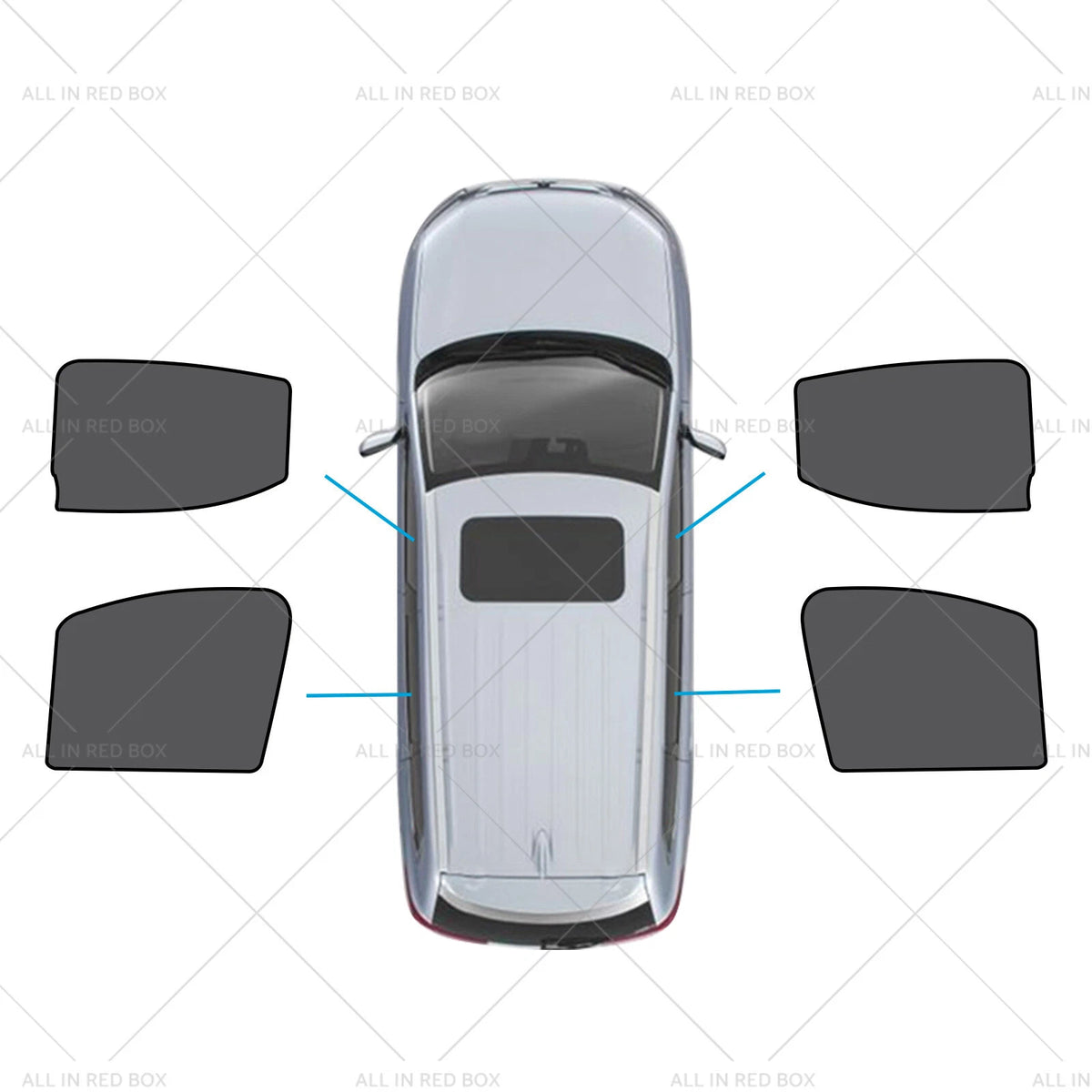 Set of 2 Magnetic Sun Blinds for LDV T60 Ute (2017–2024) UVB Protection