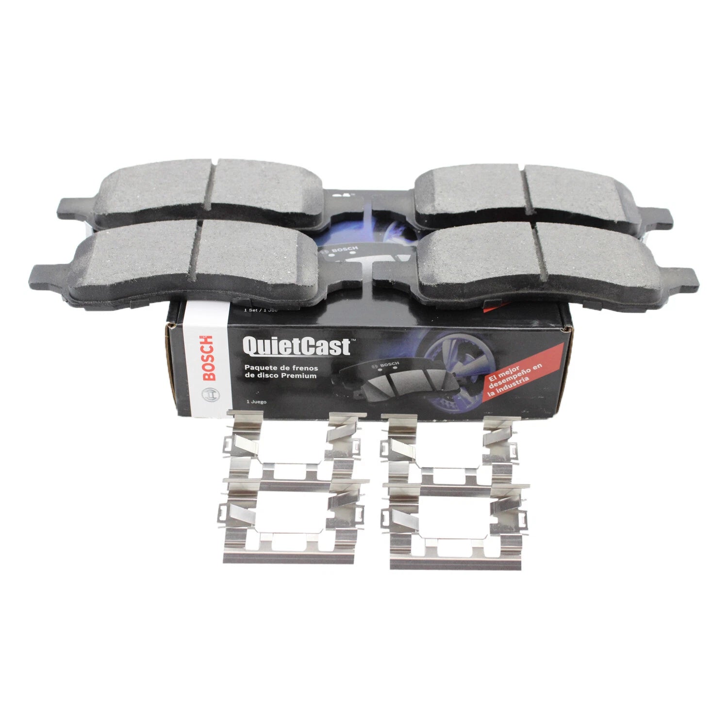 Set of 4 Bosch QuietCast Front Ceramic Brake Pads for Buick Chevrolet GMC Isuzu Saab