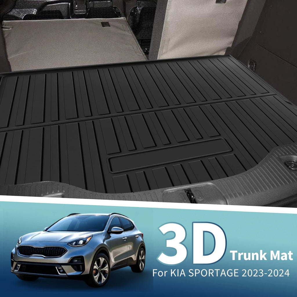 Flat Face Cargo Liner Rear Trunk Mat for Kia Sportage (2023–2025) TPE