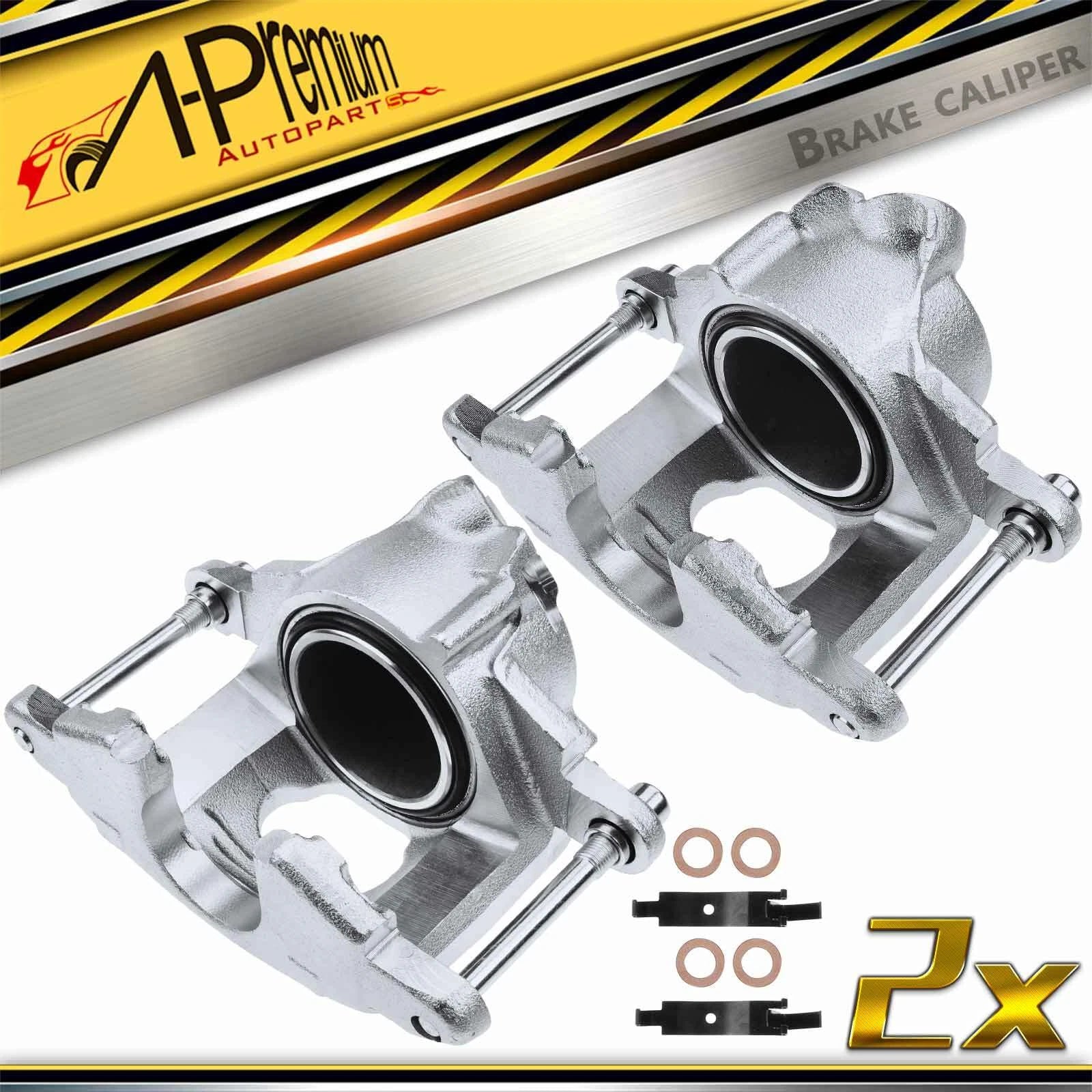 Pair Front Brake Calipers for Chevy Impala GMC Cadillac Buick Pontiac (2000–2020)
