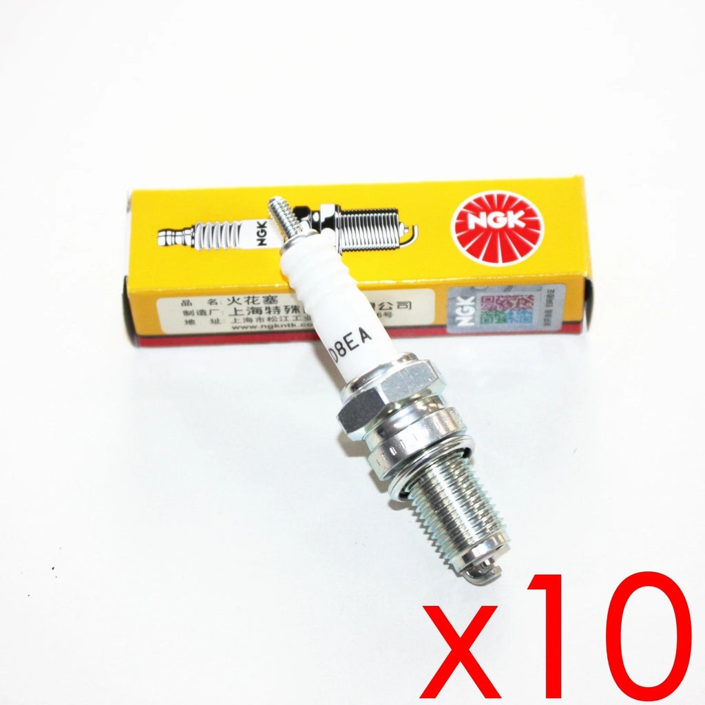 10X NGK D8EA Spark Plug for 150cc 200cc 250cc PIT PRO Trail Quad ATV Buggy