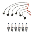 Denso 8mm Wire Set & 6 Iridium Spark Plugs Kit for Mazda 4.0L V6