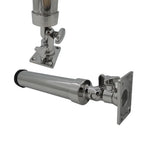 Adjustable Rod Holder for Marine Use 316 SS Square Base 325mm Tall 59mm Wide